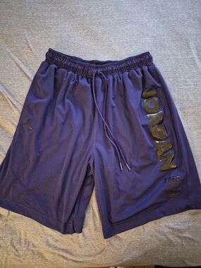 Jordan Men’s Purple Athletic Mesh Shorts